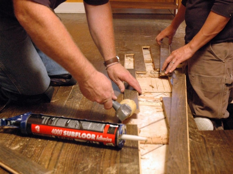 Repairing hardwood floors
