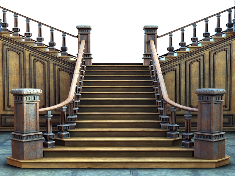 bifurcated staircase