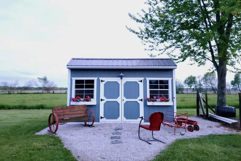 How to Turn a Metal Shed into a Playhouse
